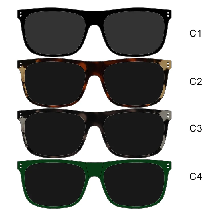 Classic Fashionable Sun Glasses Double Bridge G15 Polarized Sunglasses Flexible Eyewear