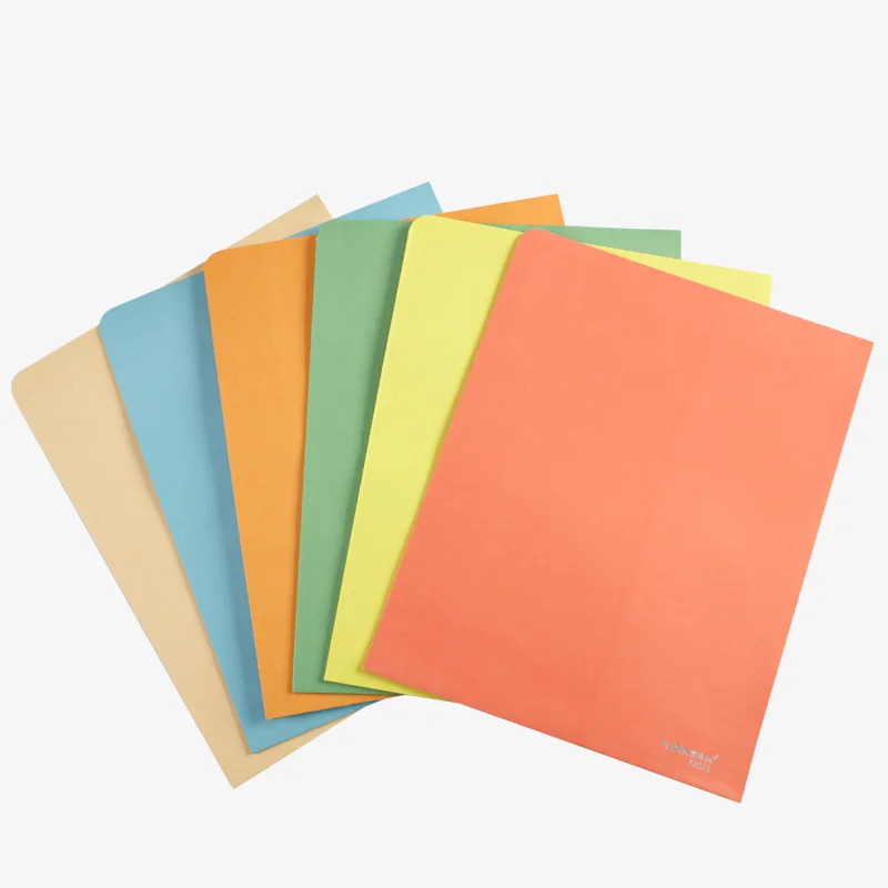 Red Blue hanging computer student manila office stationery custom color cardboard hardcover paper presentation folder for file