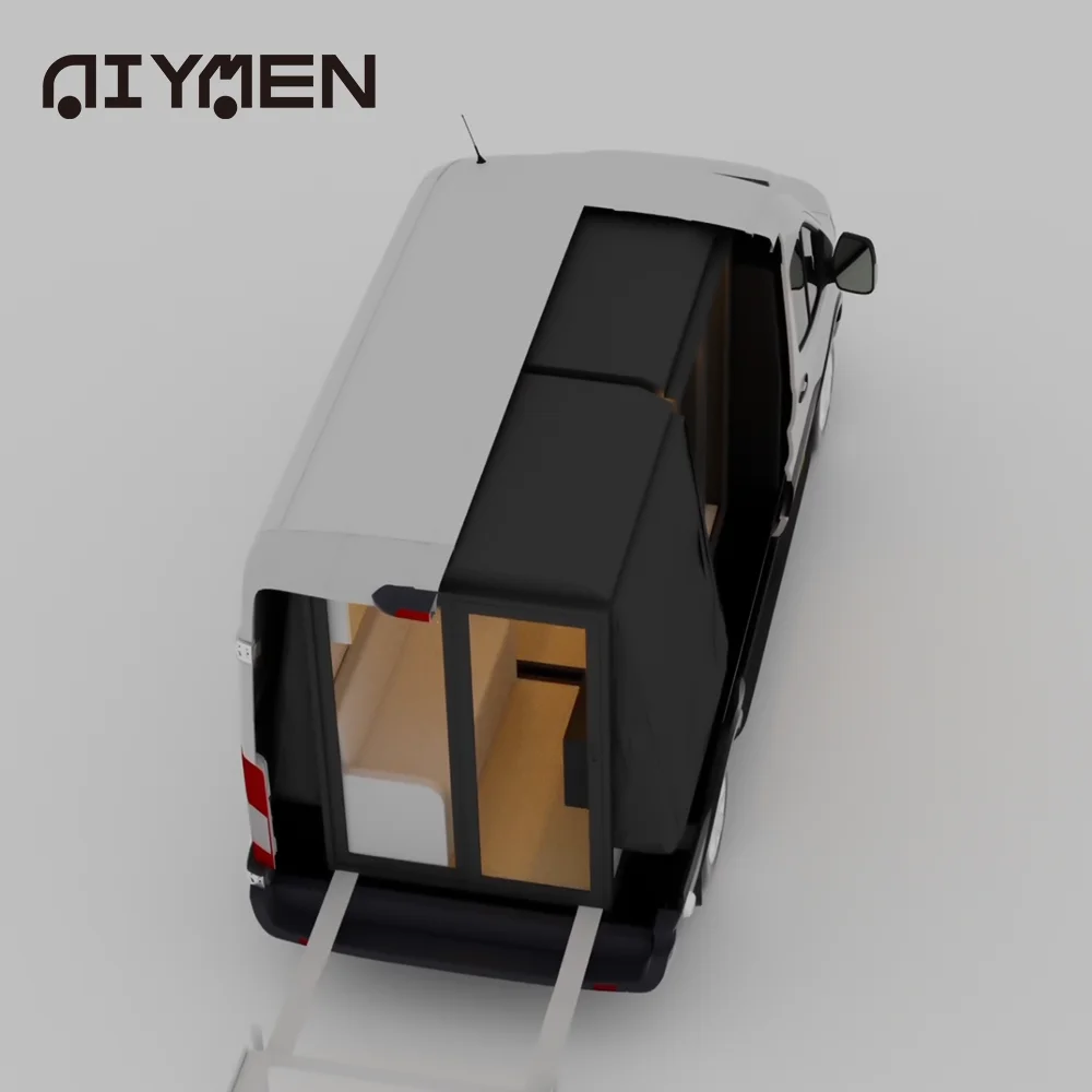 Premium Vannox Conversion Cabin Pick Up Truck Camper with Side and Rear Aluminum Doors
