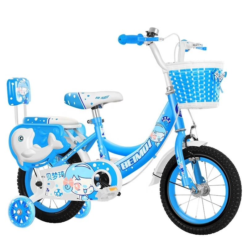Beautiful Little Pink Kids Bicycle for Girls bike with sidecar for kids