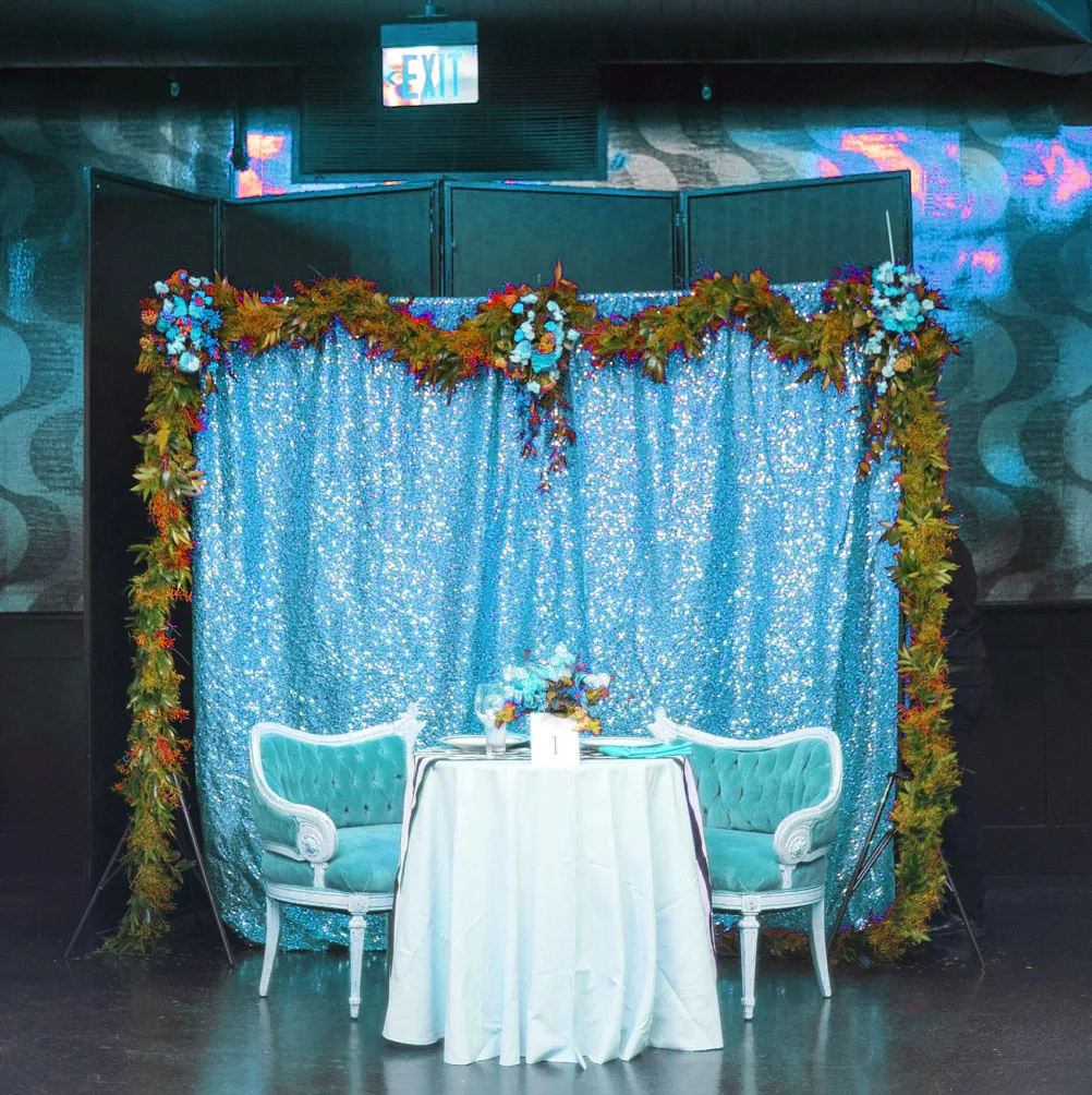 
Shiny Beautiful Sequin Backdrop Cloth Party Wedding Photo Booth Background Decor Sequin Curtains 