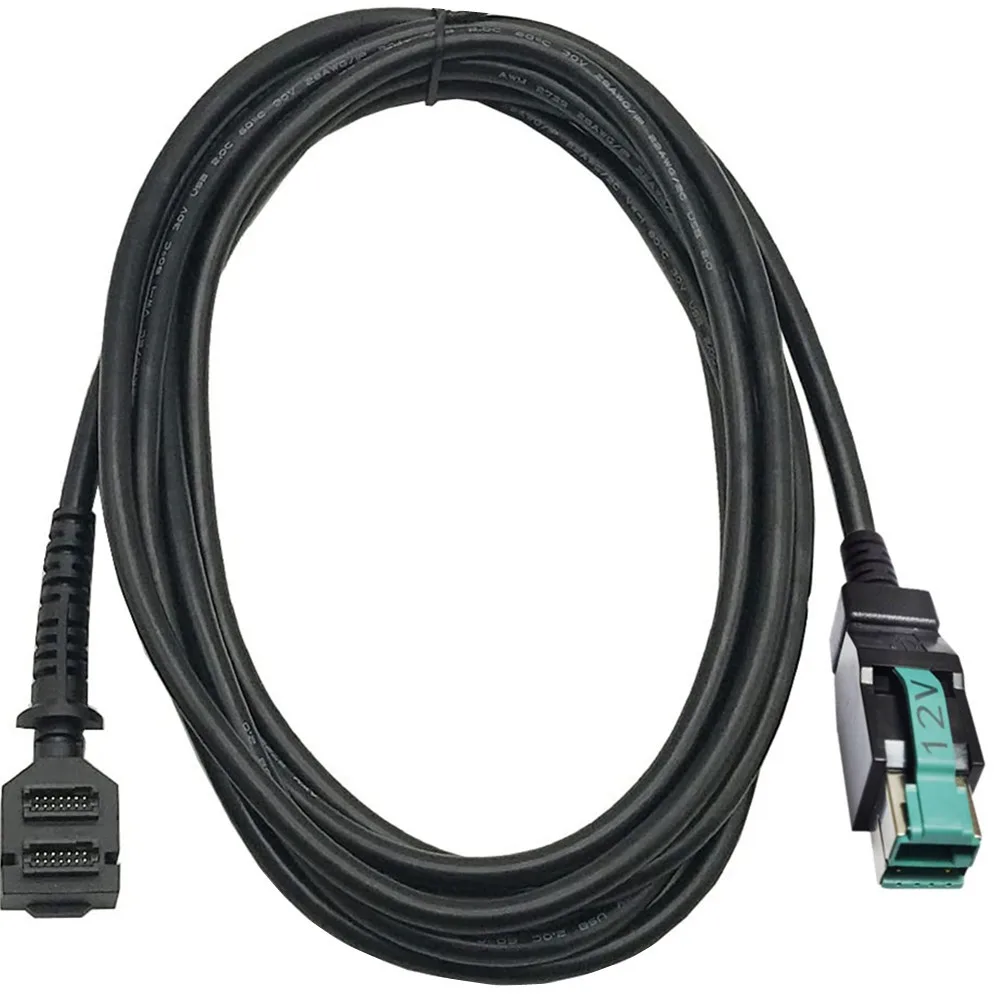 Factory 12V powered usb 8P for Verifone VX820 dual 14pin IDC  2m