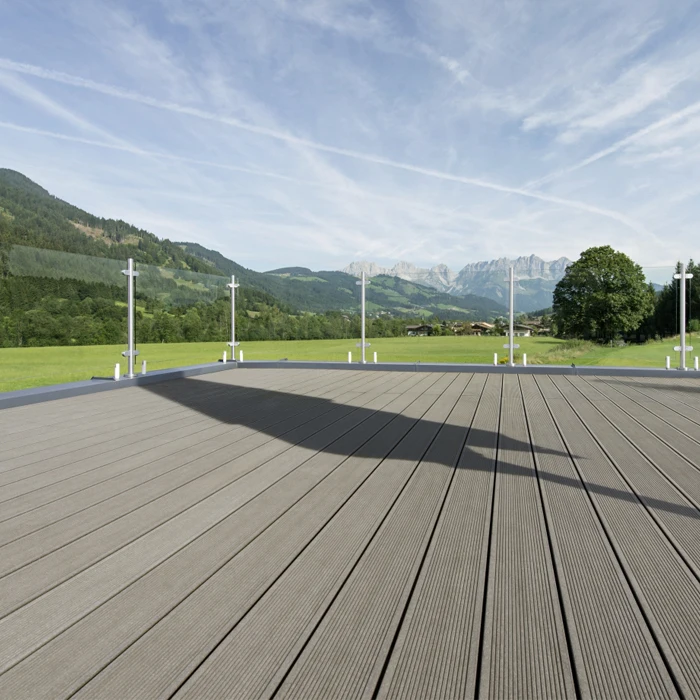 Hidden fastener system spacer fixing wpc decking plastic clips