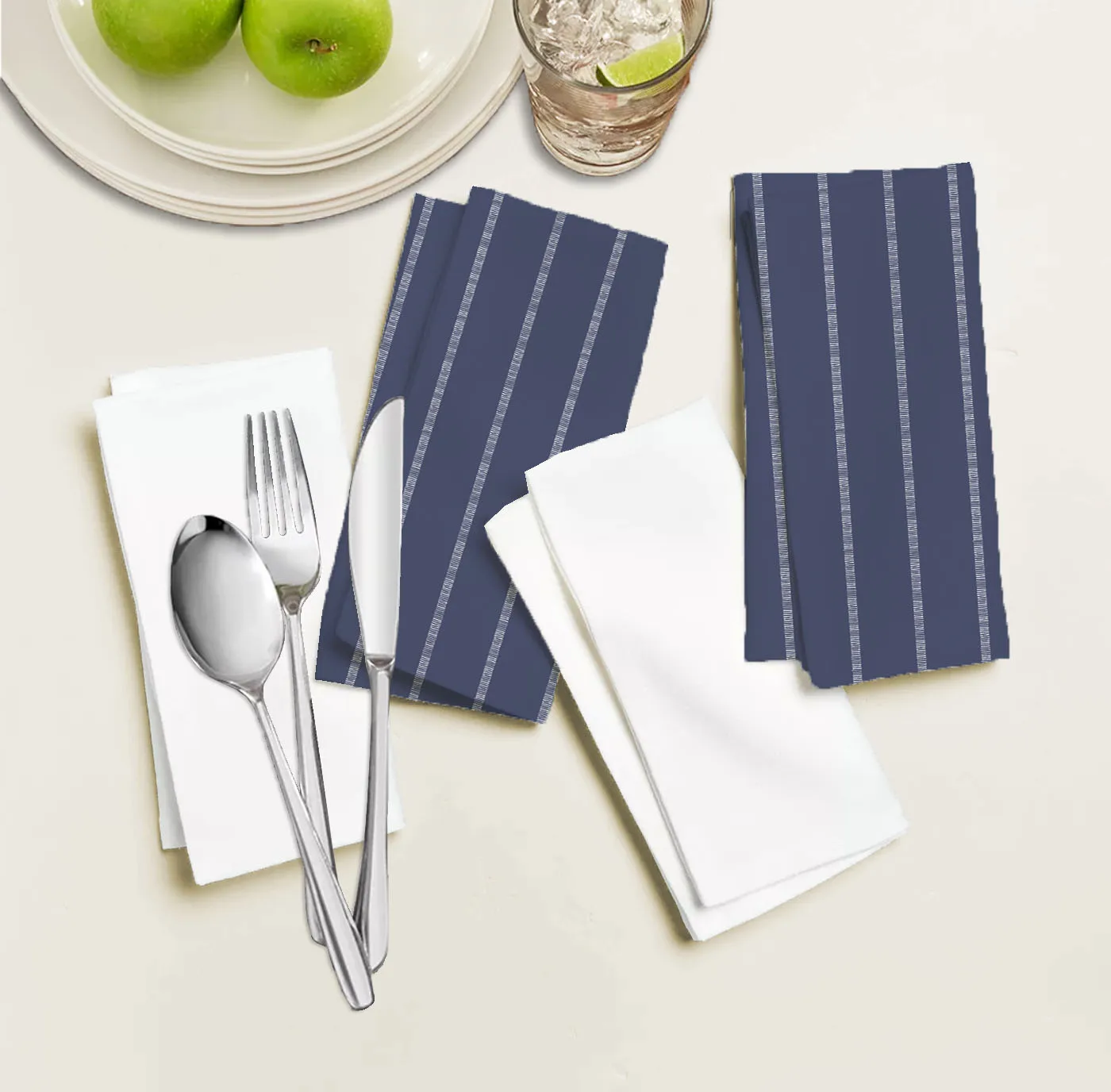 20x20 Leaves Cloth Napkins Set Blend Printed Dinner Linen Napkins Cotton Perfect for Parties Dinners Weddings Cocktail Christmas
