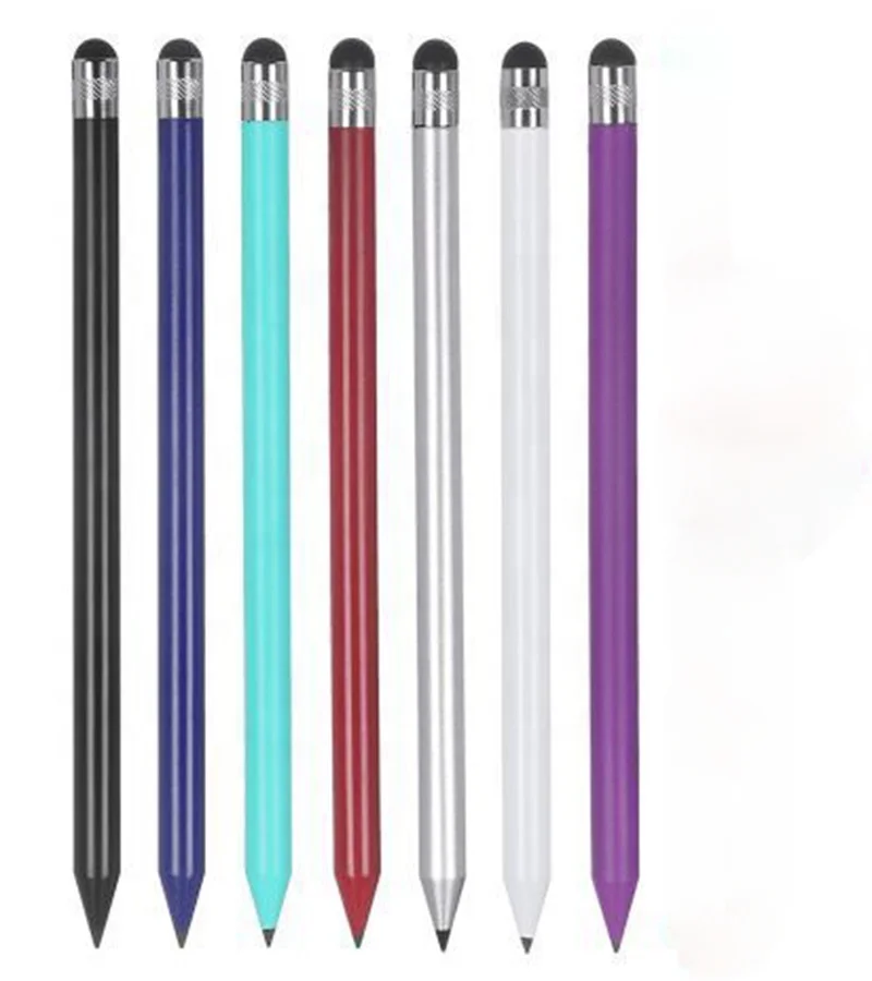 2 in 1 Multifunction Fine Point Thin Tip Capacitive Stylus Touch Screen Pen for iPad iPhone for Smart Phone Tablet