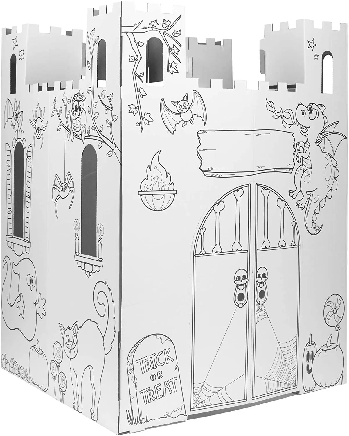Educational Graffiti Toys Baby Paper Play House Diy Doodle Drawing Cardboard Coloring for Children