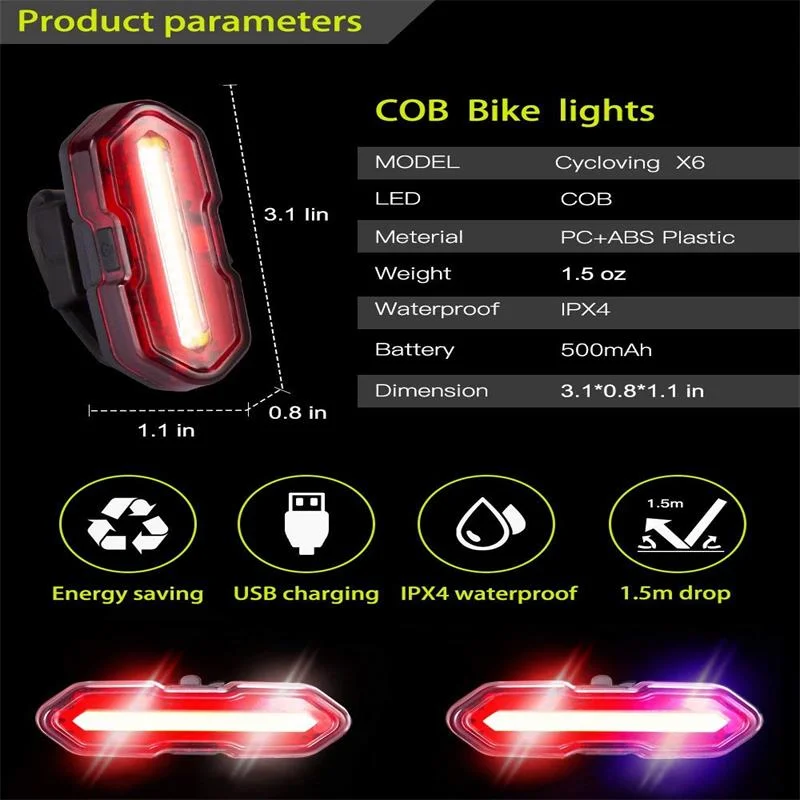 Scooter Warning Light Night Safety LED Strip Lamp For Xiaomi Mijia M365 Electric Scooter Cycle Bike Accessory Bicycle Light