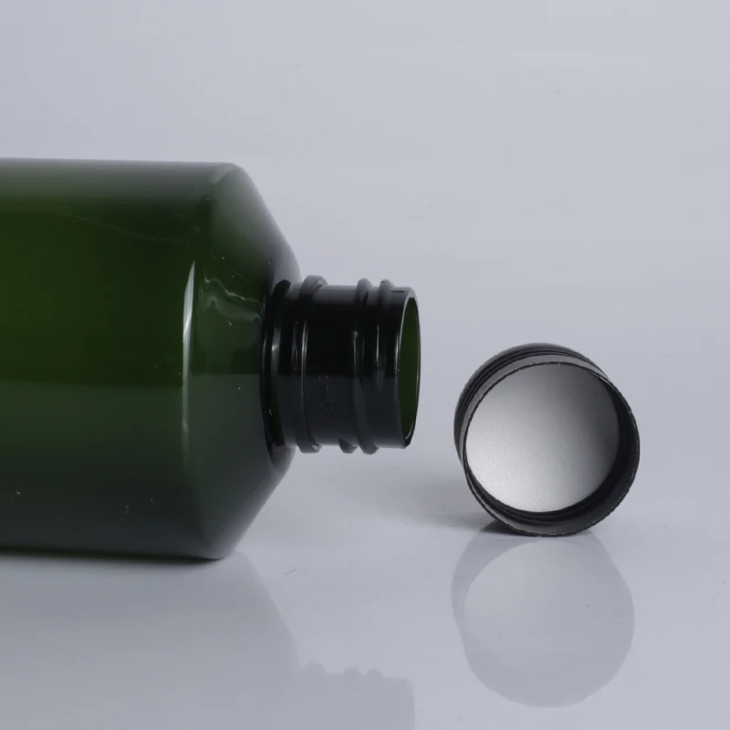 Cosmetic packaging Round Cylinder Plastic aluminum Screw Cap Bottles 50ml 100ml 150ml 200ml empty lotion bottle For Liquid