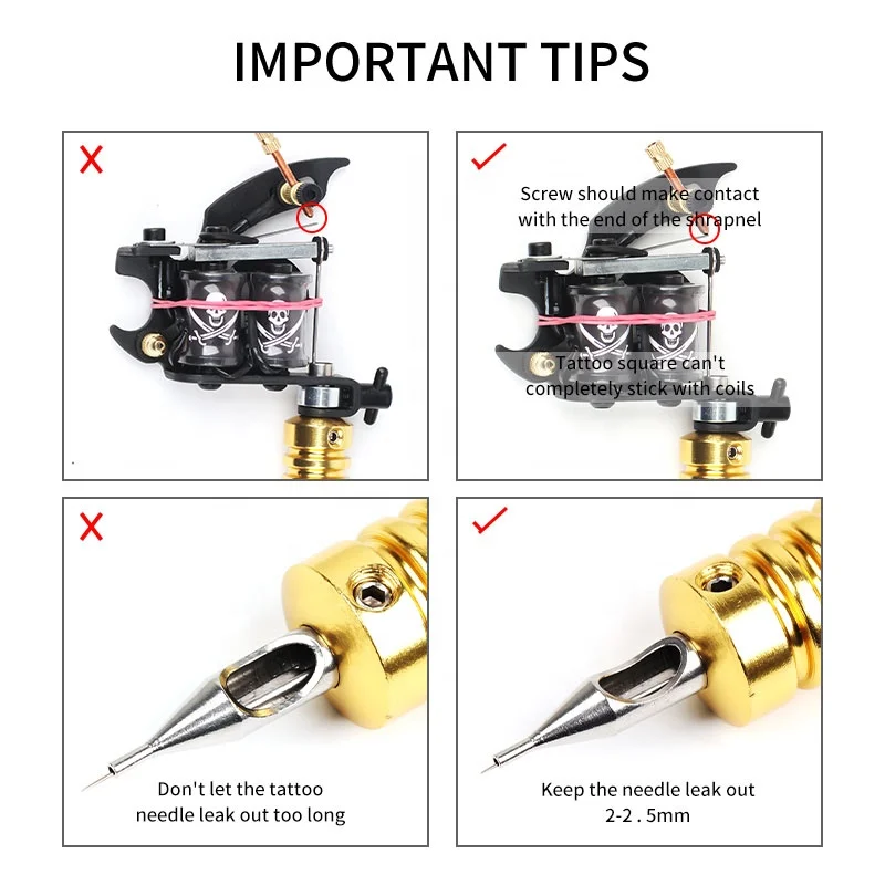 Wholesale Supply of Students Tattoo Machine Kit Set Tattoo Power Supply Needles Professional Tattoo Kit