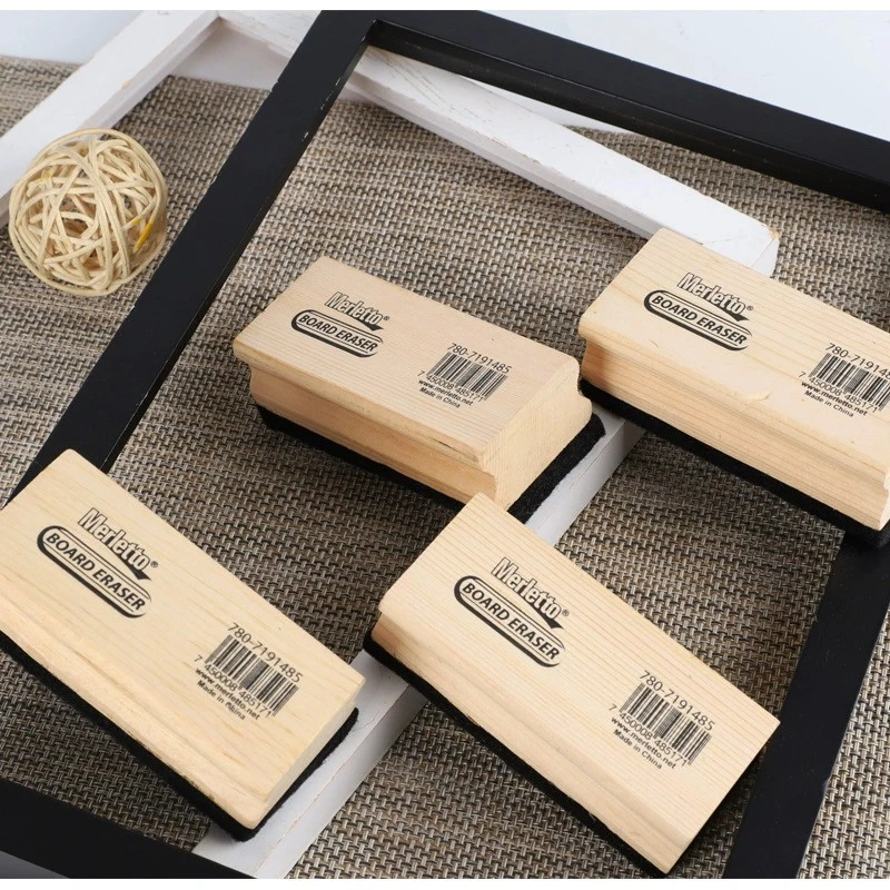 Wholesale chalkboard eraser felt chalkboard eraser felt with wood OEM customized