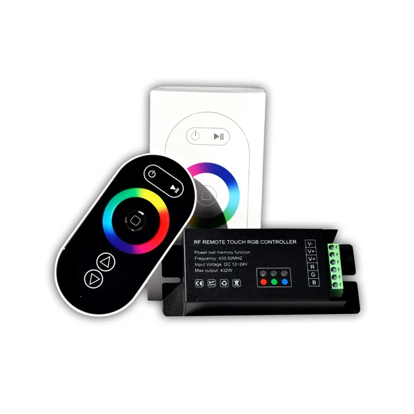 Wholesale RF Wireless Remote RGB LED Controller 6 keys touch panel China Supplier