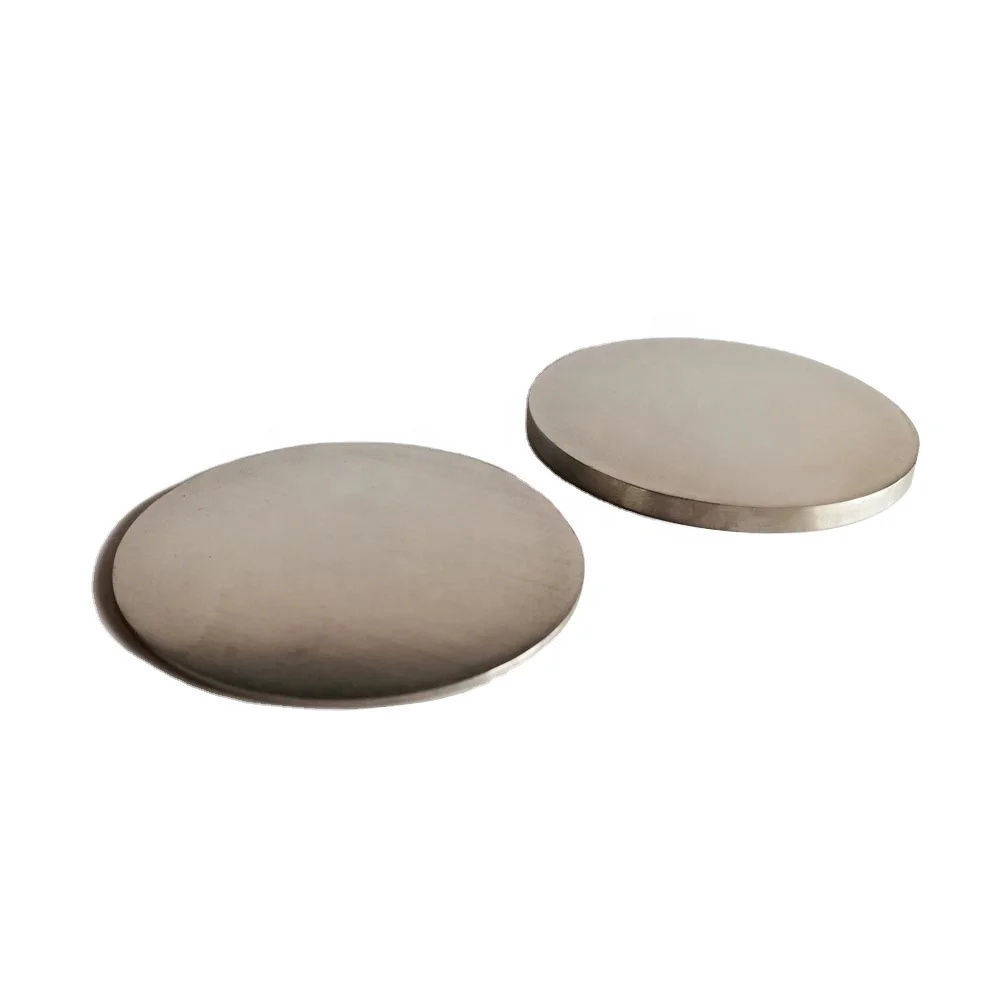 1-10inch round Ruthenium target, high purity 99.95% purity Ru sputtering target