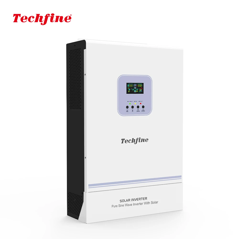 3KVA 24V 3000W Pure Sine Wave Solar Inverters With 100A Mppt High Frequency pv 500v  Solar Power Inverter