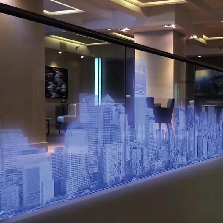 Deck Outdoor Glass Railing Aluminum U-Channel Base Balustrade Balcony Fence Metal Handrails