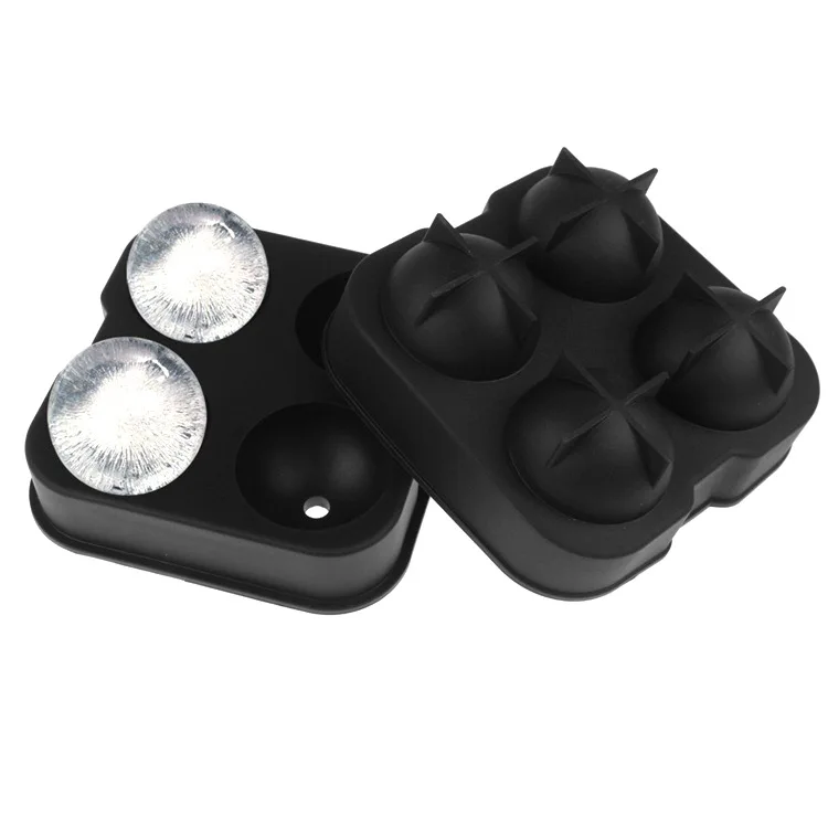 Wholesale Silicone Ice Cube Ball Maker Large for Whiskey Cocktail Big Novelty Round Ice Cube Mold Round Ice Cube Maker