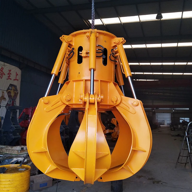 Scrap Metal Claws Steel Scrap Grabber Hydraulic Orange Peel Grapple