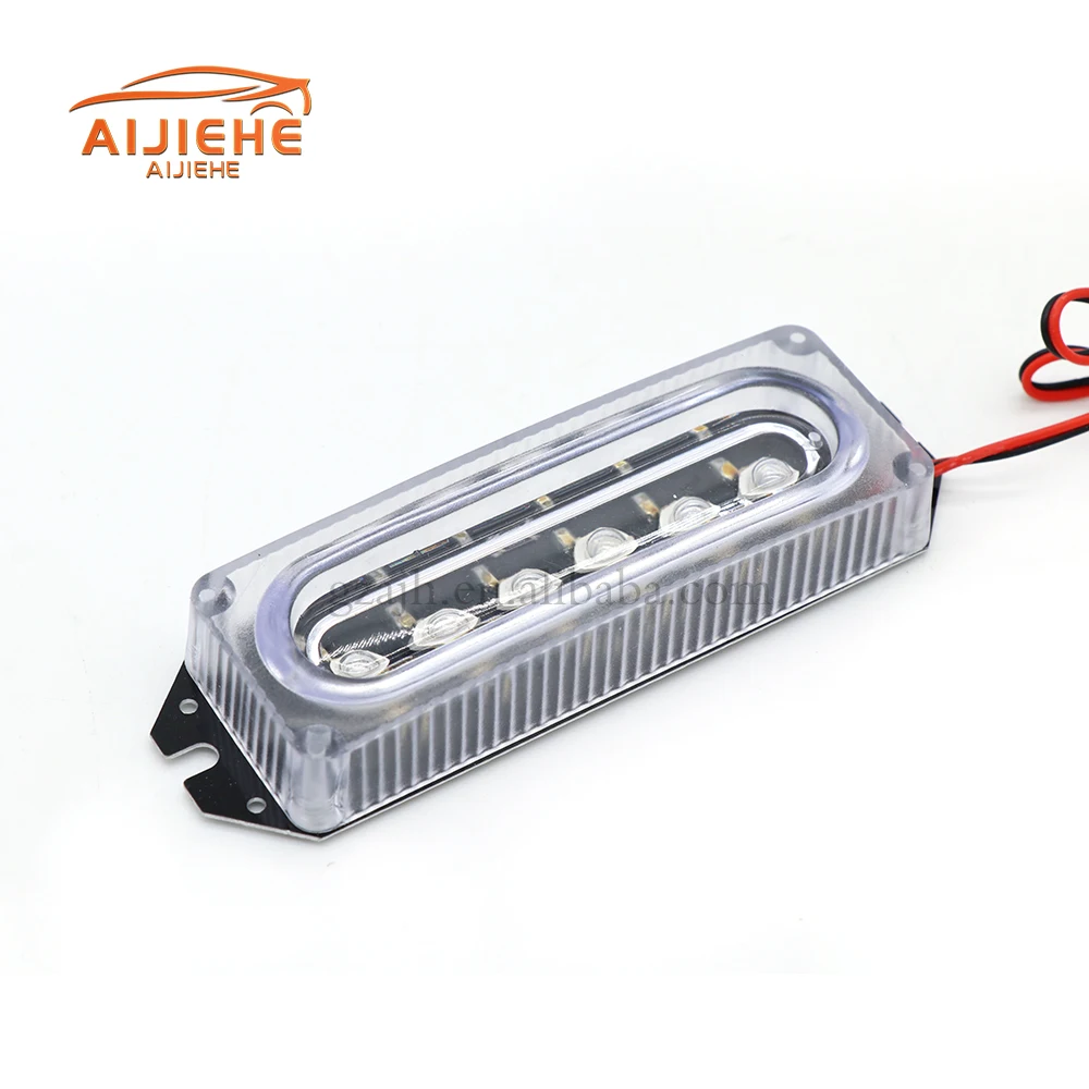 Car Truck Front Grille LED Strobe Warning Light Auto LED Flashing lights Bar Emergency Light Hazard Caution Lamp 12V