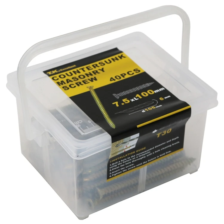 Construction Lag Screw Exterior Coated Torx Drive Heavy Duty Wood Screw