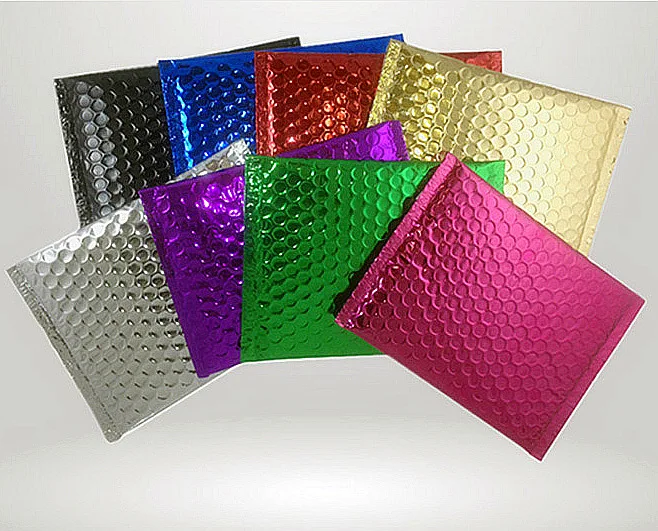Wholesale eco friendly a4 biodegradable personalize red rainbow shipping mailing bubble envelopes bag
