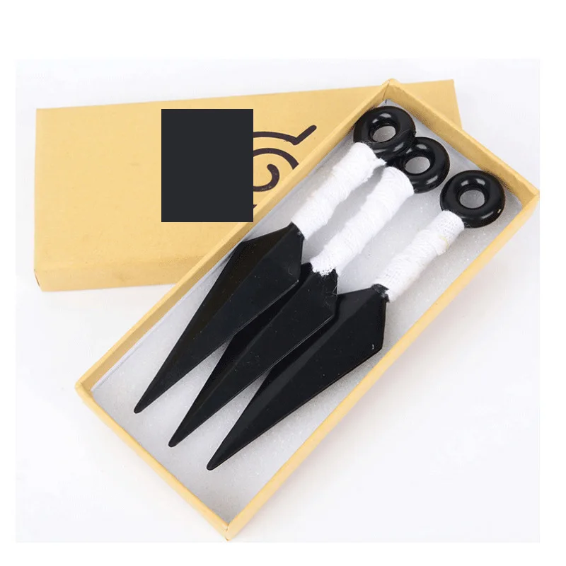 3PCS/SET 14CM Anime Kunai Accessories Akatsuki Namikaze Minato Cosplay Itachi Pain tobi obito japanese Plastics Kunai Toy