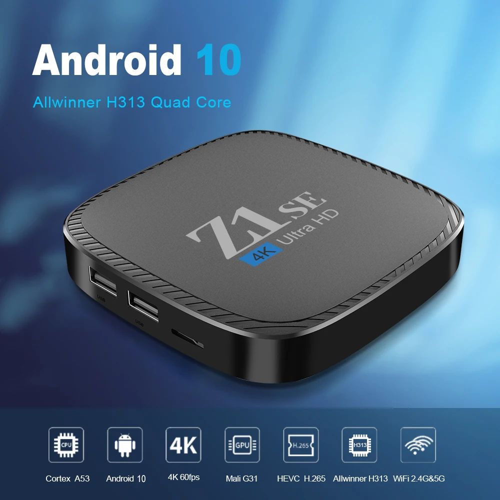 Hot new product Z1 se smart Android box new ATV box with BT remote RAM 1/2GB ROM 8/16GB IPTV set top box Awinner H313 hot chip