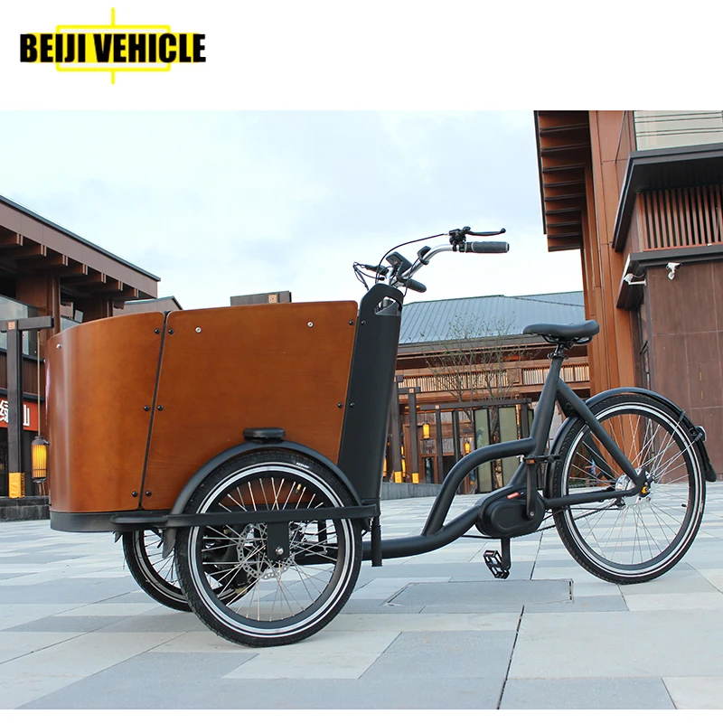 Cargo bike manufacturers 250w electric bike cargo for kids popular family bakfiets