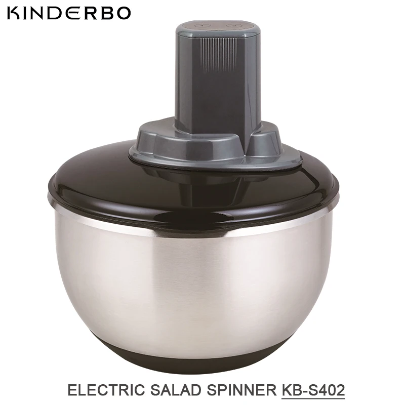 
OEM cheap electric Green salad Washer with handle collapsible salad spinner 