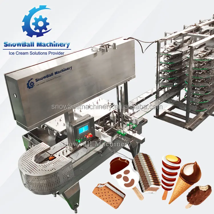 Автоматическая промышленная быстрозамороженная машина для производства мороженого
