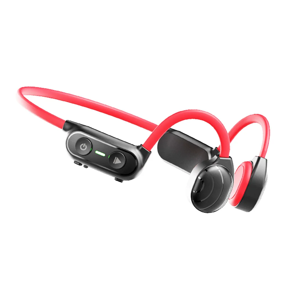 Factory sales bone conduction neck band bluetooth earphones wireless red blue neck band earphone headsets for sport (1600651276877)