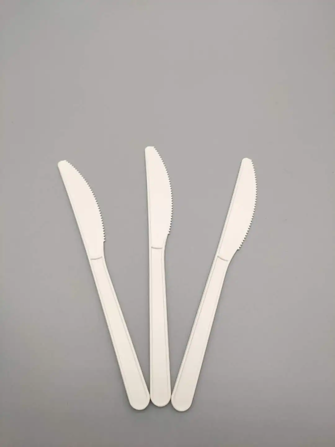 
Greenworks cPLA compostable utensils 7 inch Knife Bulk eco friendly restaurant knife sets for wedding 