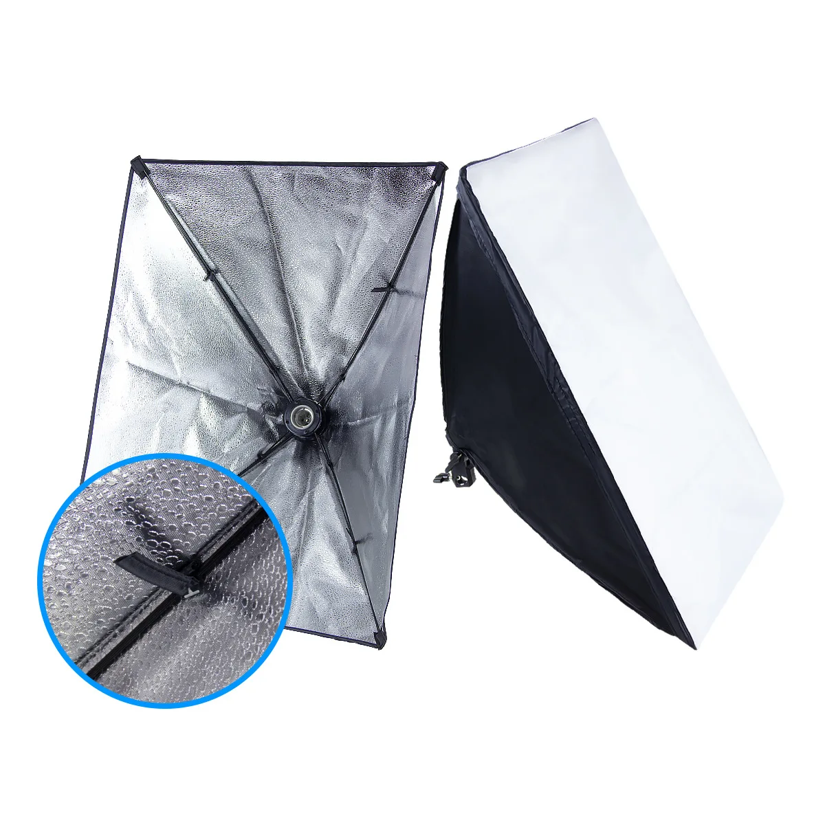 2pcs E27 Socket Bulb Photo Portraits Shooting Box Softbox Photography Lighting Kit Continuous Lighting System Studio Equipment