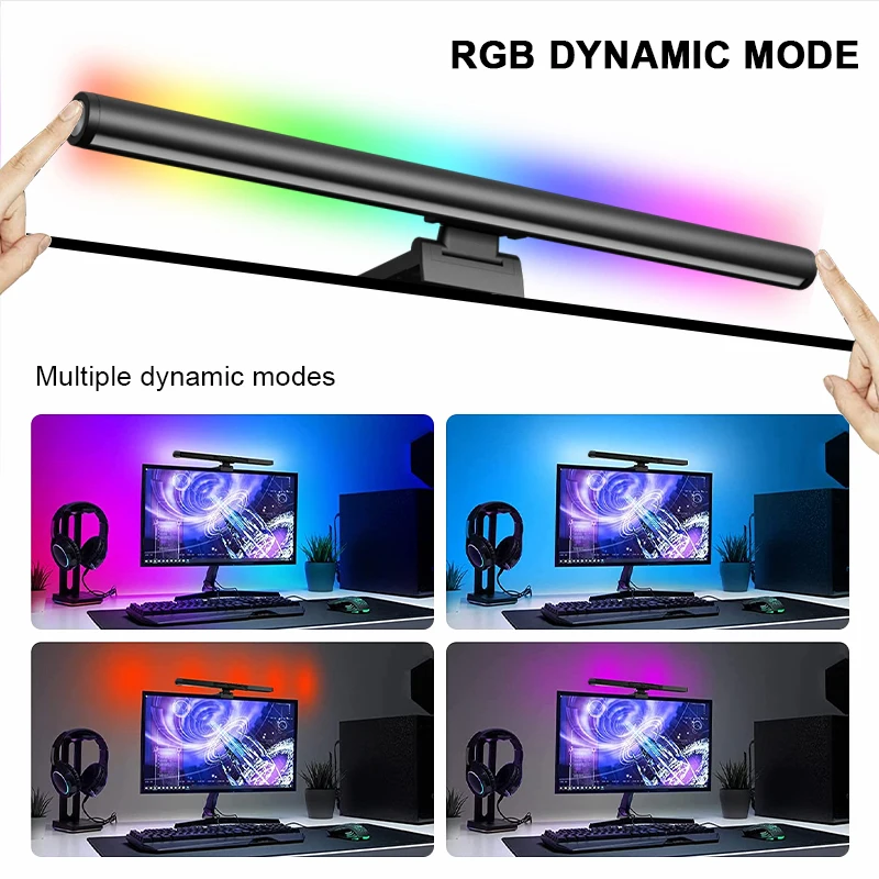Dimmable Office Computer Eye Caring Table Study Reading Monitor RGB Screen Hanging Light