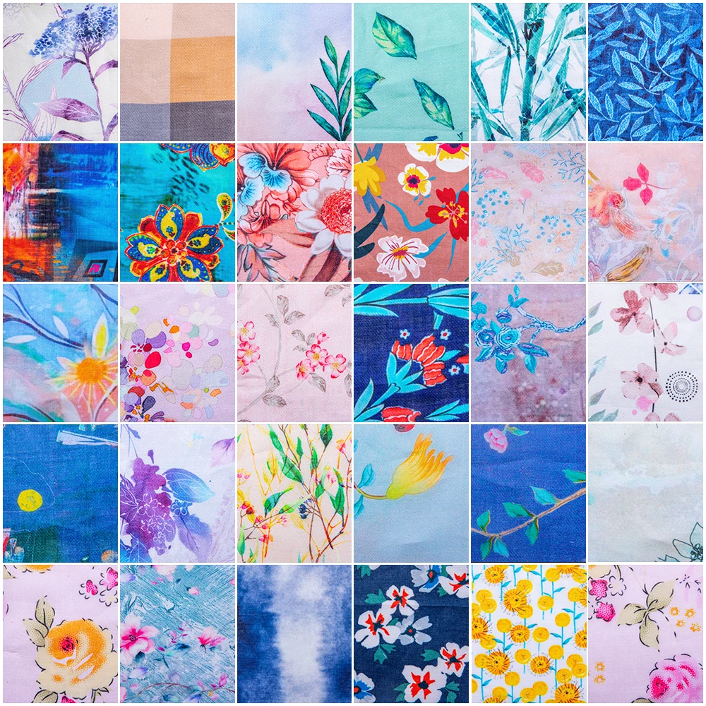 
JYL 55% ramie 45% cotton printed fabric 6080# 