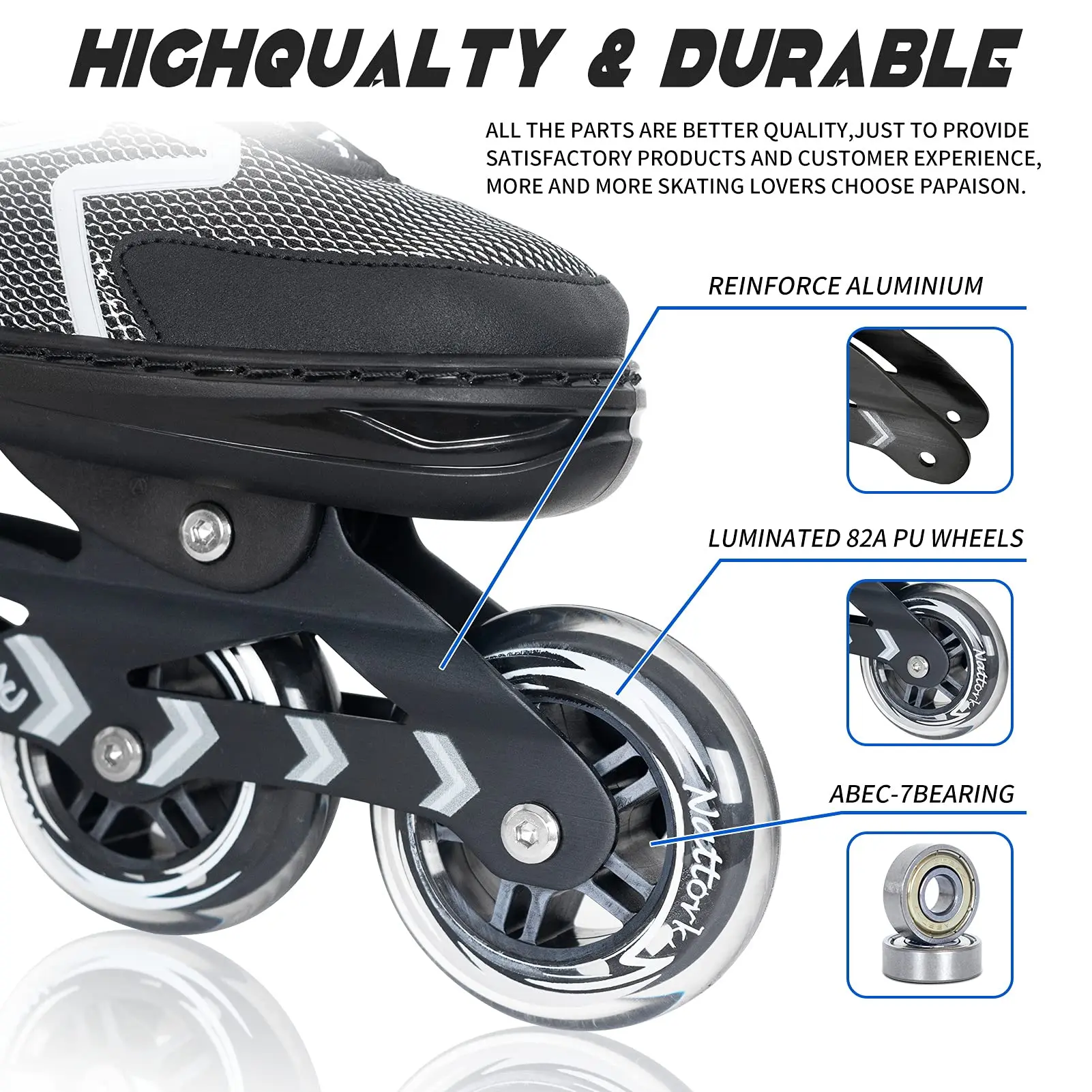 2022 New Professional TE781 Flashing Inline 4 Wheels Roller Shoes Skates For Roller Skates For Girls Boys