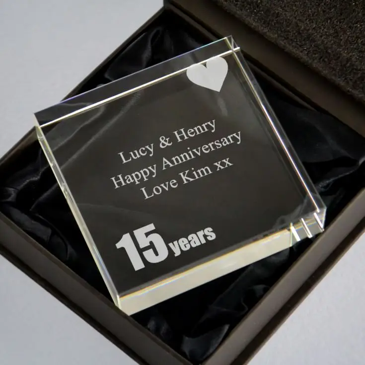 Personalized Crystal Anniversary souvenirs Perfect mementos for special occasions