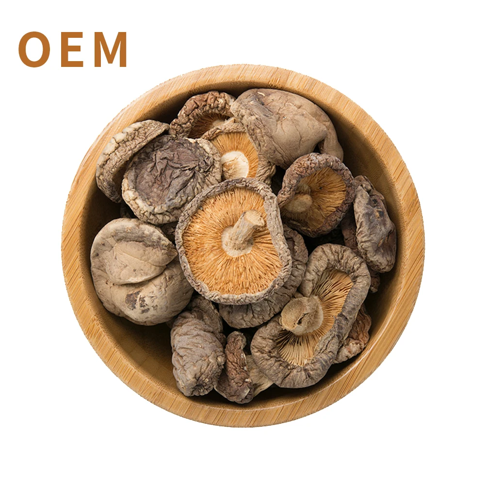 OEM Mountain Specialty 3 4cm Dried Shiitake Mushrooms Max Cap Food Color Weight Material Shelf Brown Origin Certificate