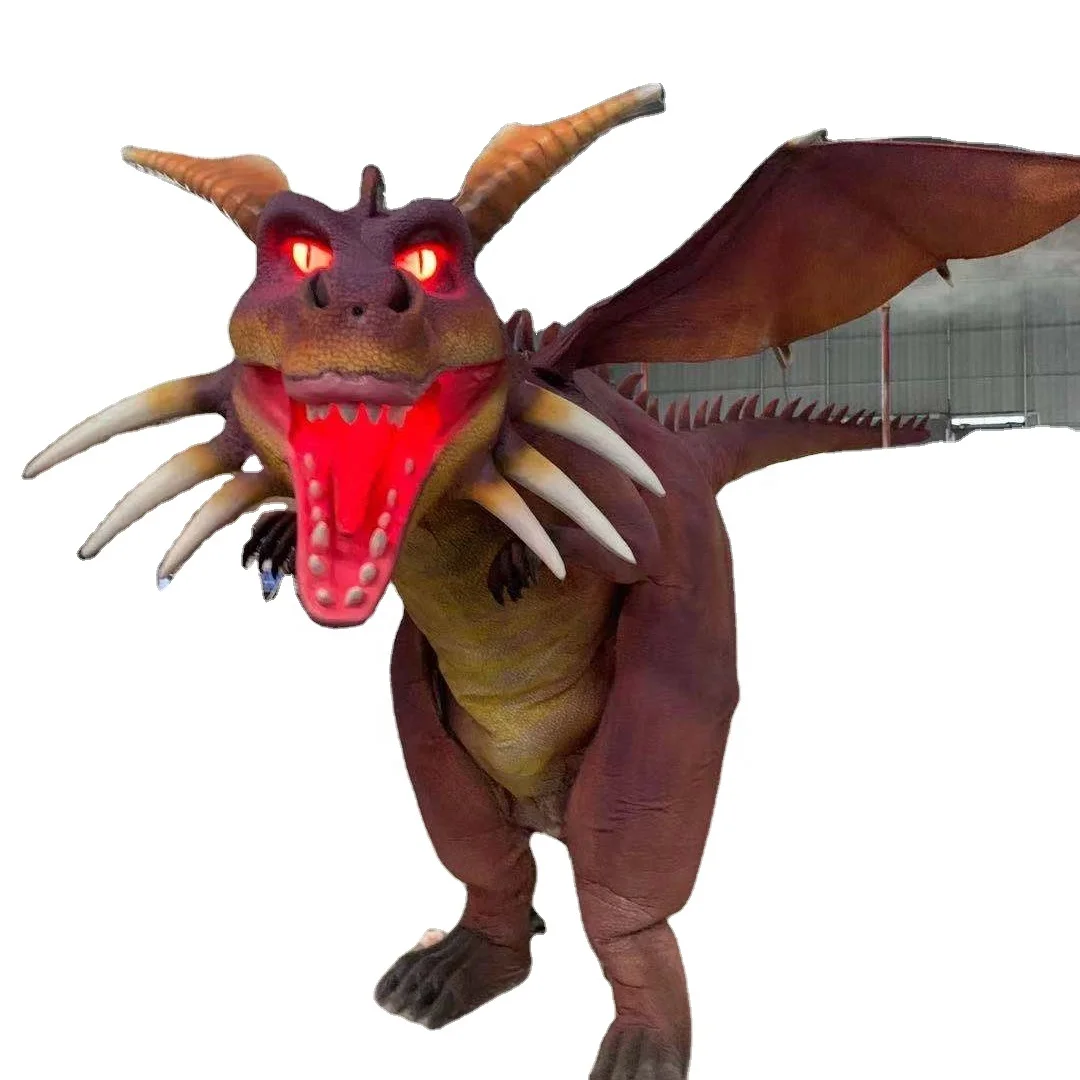 Animatronic Human Cosplay Life Size Realistic People  Wearing Walking Silicone Dinosaur Suits  Dino Suit Dragon Dinosaur Costume