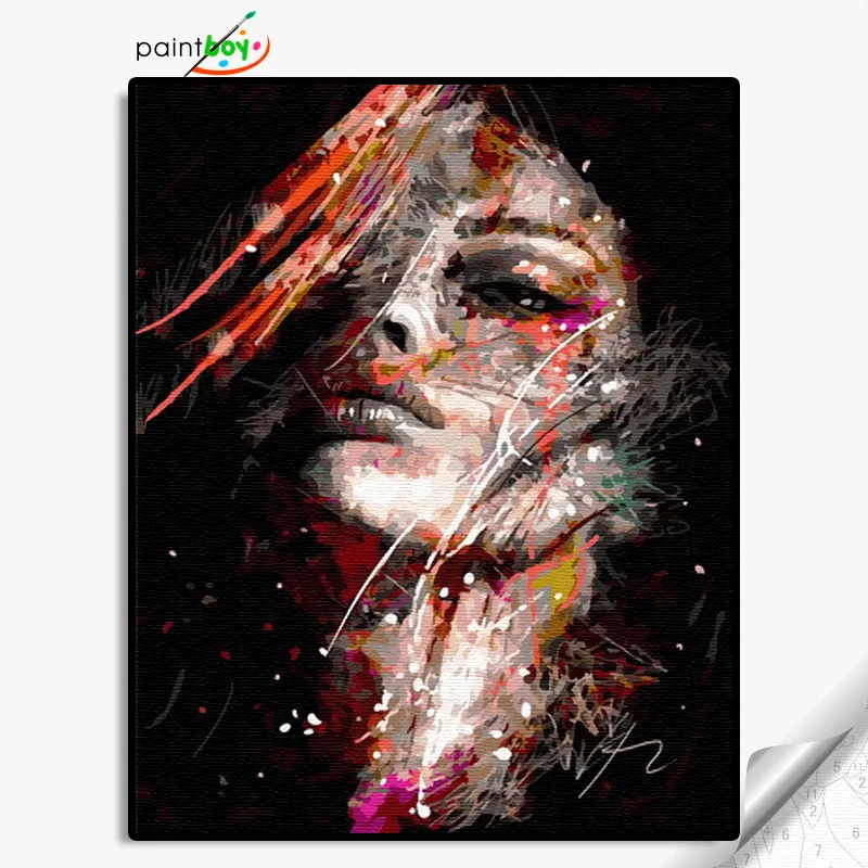 GX36493 - 40*50cm Oil painting by number hot sexy woman home decorate  customizable