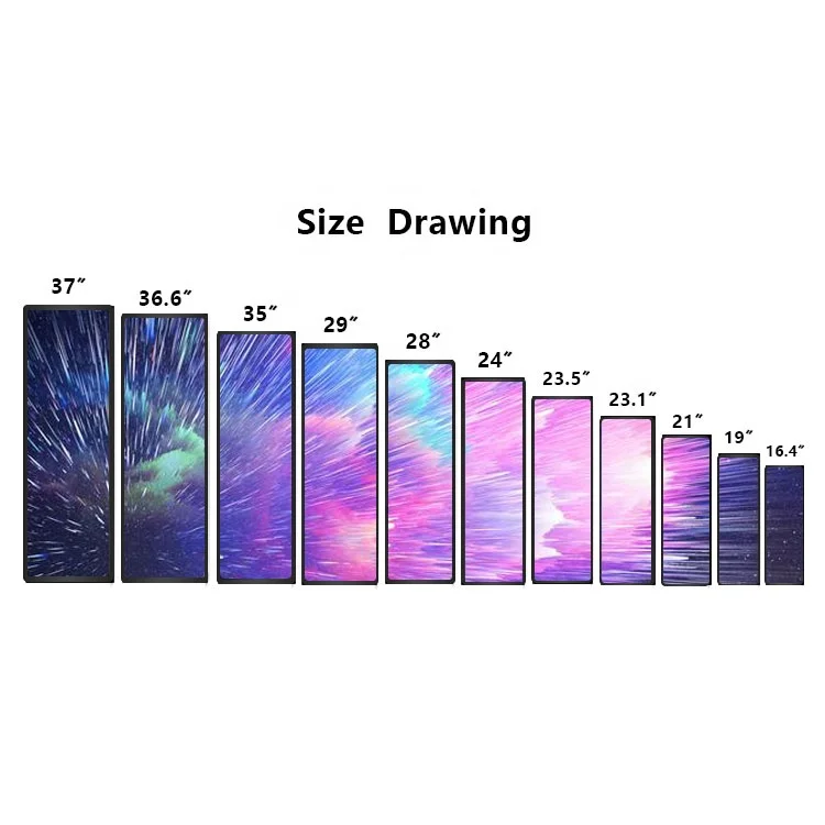 16.4 Inch Touch Stretched Bar Lcd Digital Signage Shelf Edge Lcd Ultra Wide Screen Bar Tft Lcd Module