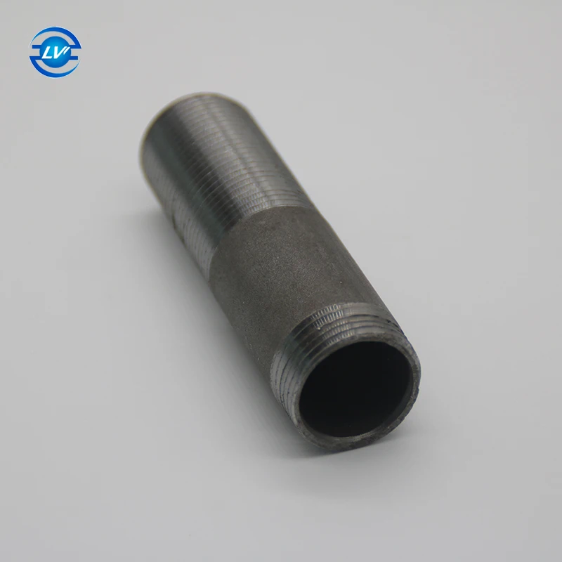 Seamless Double Ends Long Din2982 Bs Npt Thread Pipe Fitting Manufacture