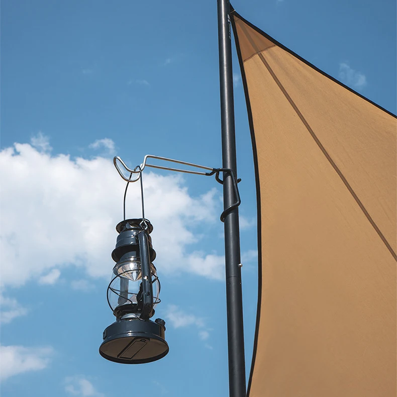 Tent Pole Lamp Holder Hook Camping Hunting Fishing Lantern Hanger Outdoor Stainless Steel Camping Portable Outdoor Equipment
