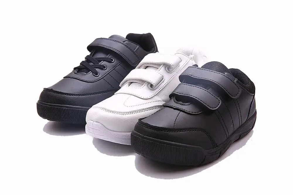 
USD3-5 CHEAP wholesale factory kids boy black white customized designer casual cheap boy sneakers school shoes for children 