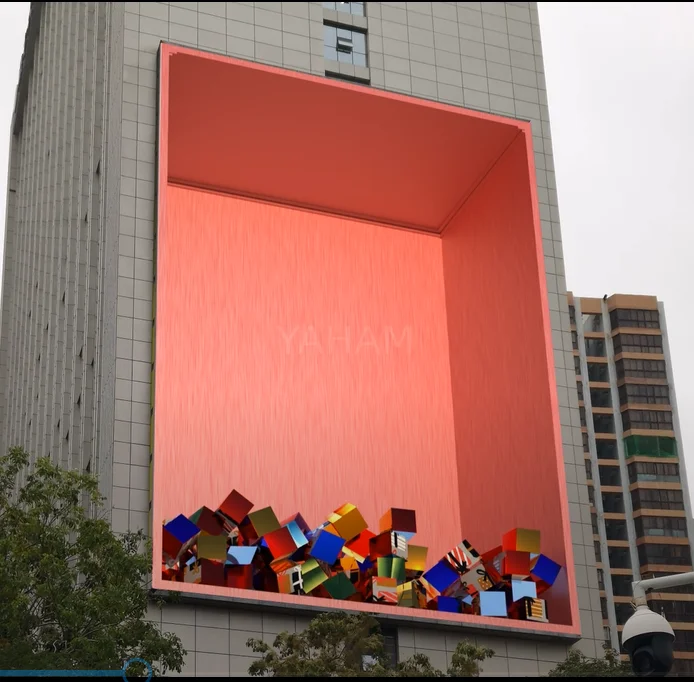 Outdoor led digital billboard advertising high resolution fixed installation DIP P12 P12.5 P16 led giant screen