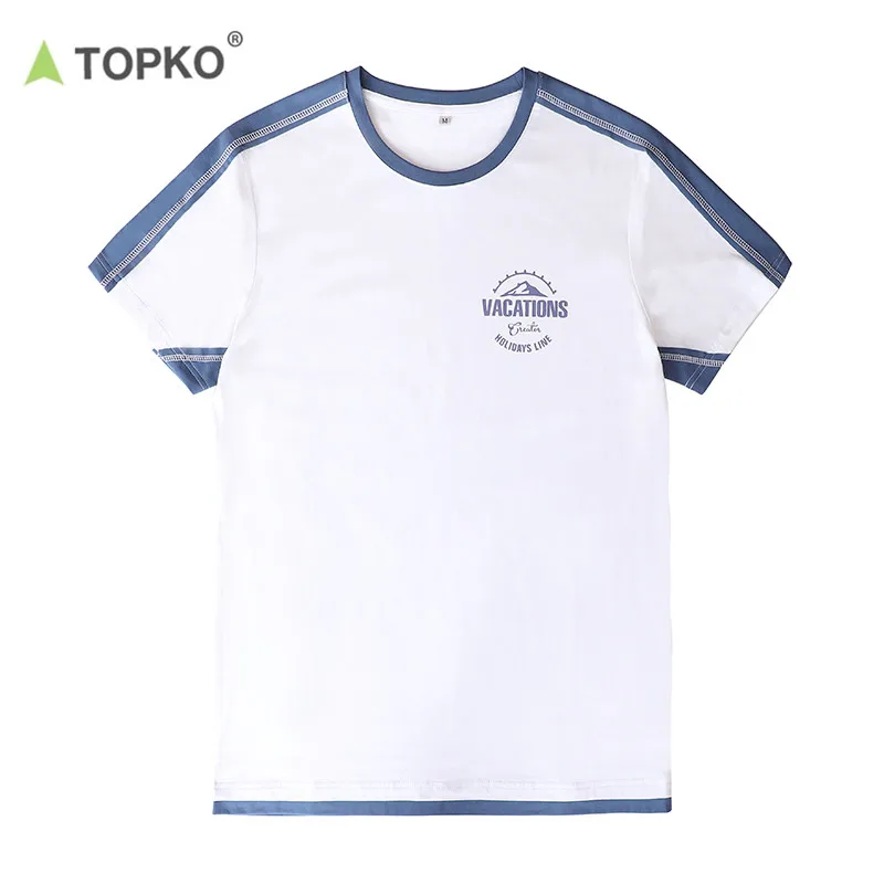 TOPKO; Высокое качество; Женская уличная 100% хлопок Графический логотип для печати негабаритные мужские рубашки пустой изготовленный на заказ футболка