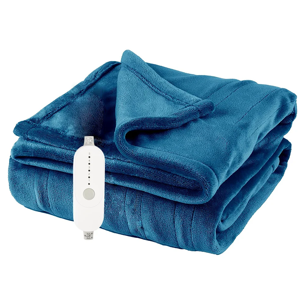 ODM Heated Throw Blanket -Soft Plush Flannel Washable Heated Electric heating throw blanket
