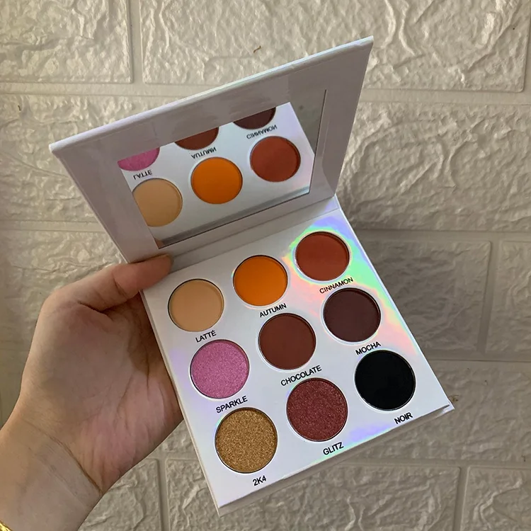 Good quality 9 color waterproof high pigment empty eyeshadow pallet no brand cruelty free eyeshadow pallet