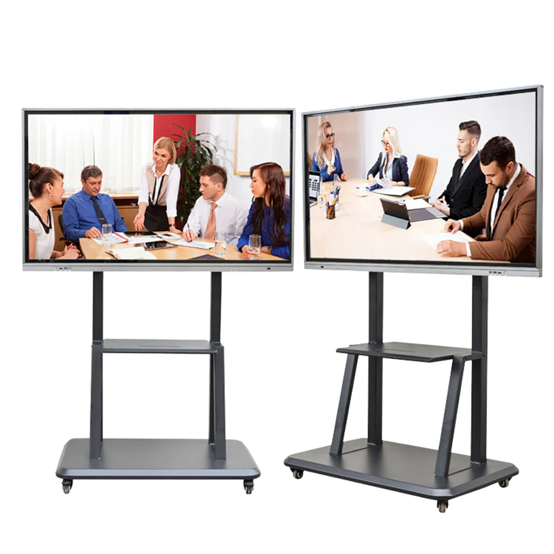 LED monitor screen 55 65 70 75 85 inch large touchscreen all in one pc smart board monitor with stand