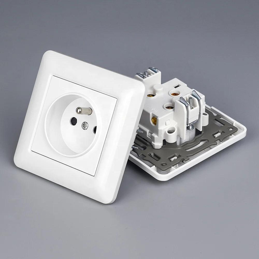 Prise Et Interrupteur new design eu french 230v 16a built-in power current wall electric socket