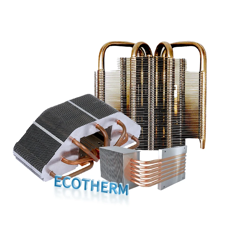 Custom copper heatpipe heatsink for efficient heat transfer Heatpipe Heat sink for IGBT LED light