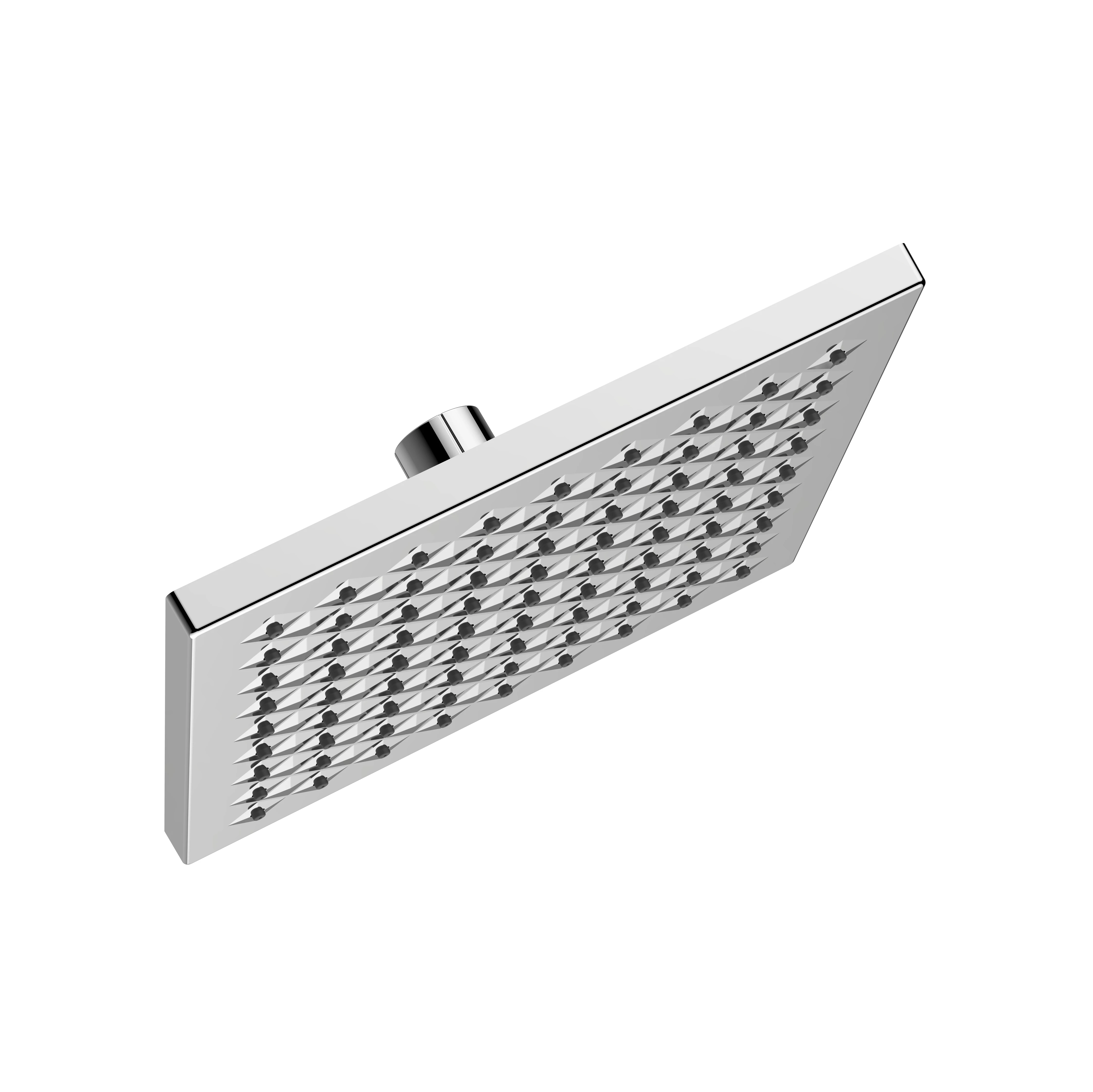 Square 8 inch rain water saving shower head